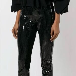 Junya Watanabe Comme Des Garçons medium black sequin trousers.